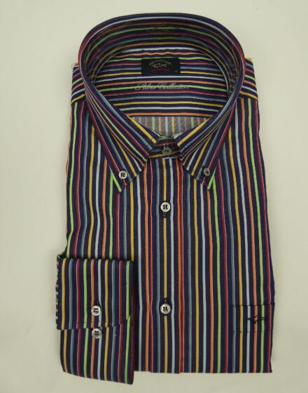 Paul&Shark organic cotton stripe shirt 3302