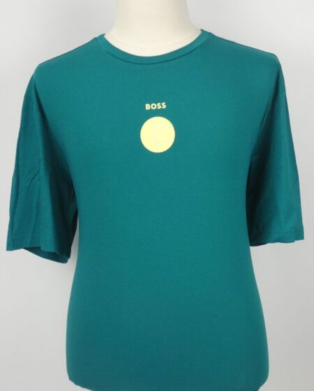 Hugo Boss T shirt print open green 3641