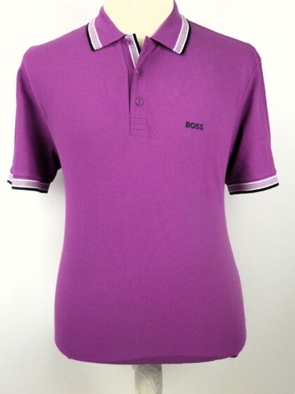 Hugo Boss sportieve polo paddy purple 4325