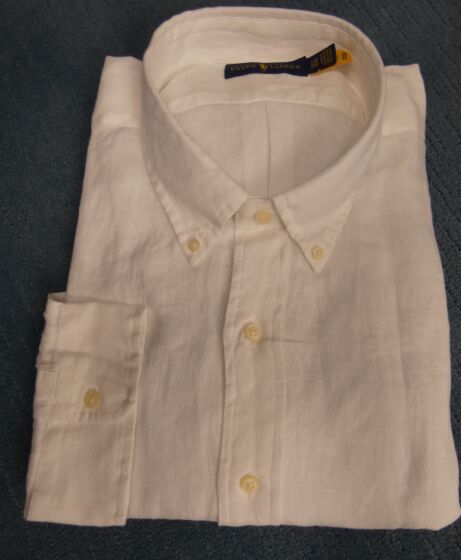 Ralph Lauren soft linnen White shirt 3298