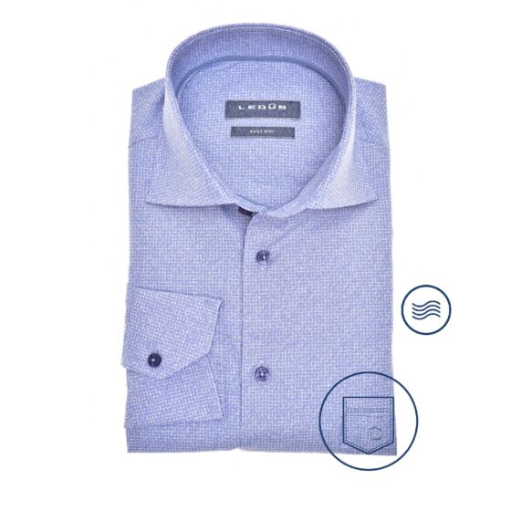 Ledub luxe shirt dessin Blue Marble 3965