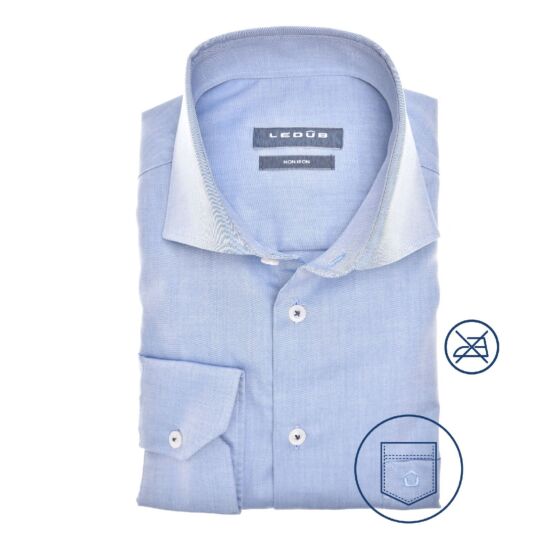 Ledub luxe cotton shirt lange mouw 4310