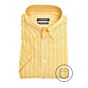 Ledub korte mouw L/C shirt yellow stripe 3684