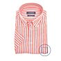 Ledub linnen/cotton stripe short sleeve shirt 4094